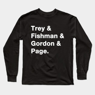 Phish Names white Long Sleeve T-Shirt